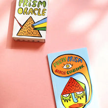 Fuzzy Prism Oracle Deck and Guidebook on pink background