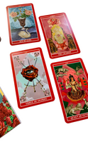 Goddess of Love Pink and Red Tarot Cards by Gabriela Herstik