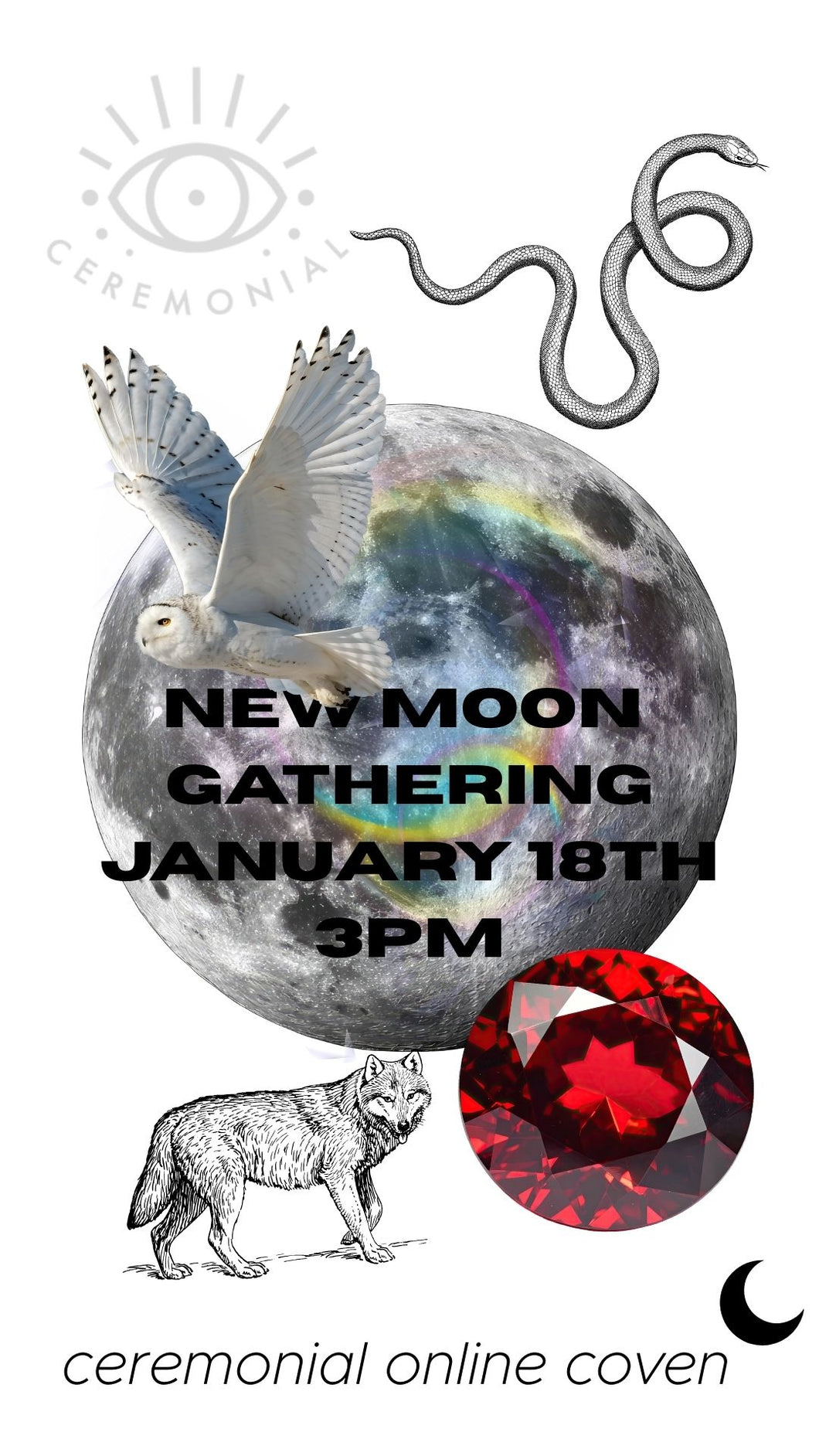January New Moon Gathering * January 18th 3pm