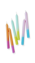 Vibrant Neon Colored Taper Candles