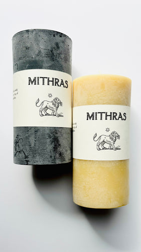 Mithras Large Rustic Beeswax Pillar 6