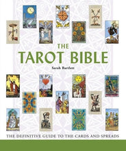 cover of tarot bible showing many tarot cards 