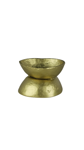 Brass Bowl Taper Holder