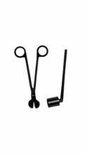 candle snuffer and wick trimmer in black 