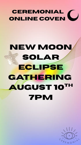 prismatic rainbow color new moon solar eclipse gathering 