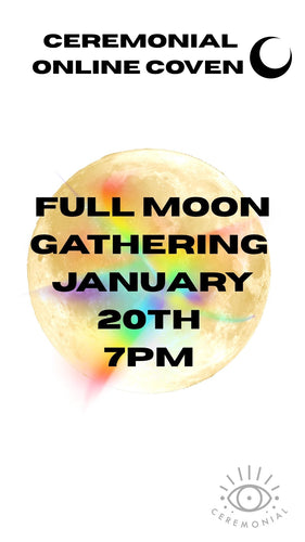 gold full moon and rainbow prism 