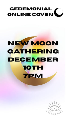 gold crescent moon and rainbows for the new moon in sagittarius