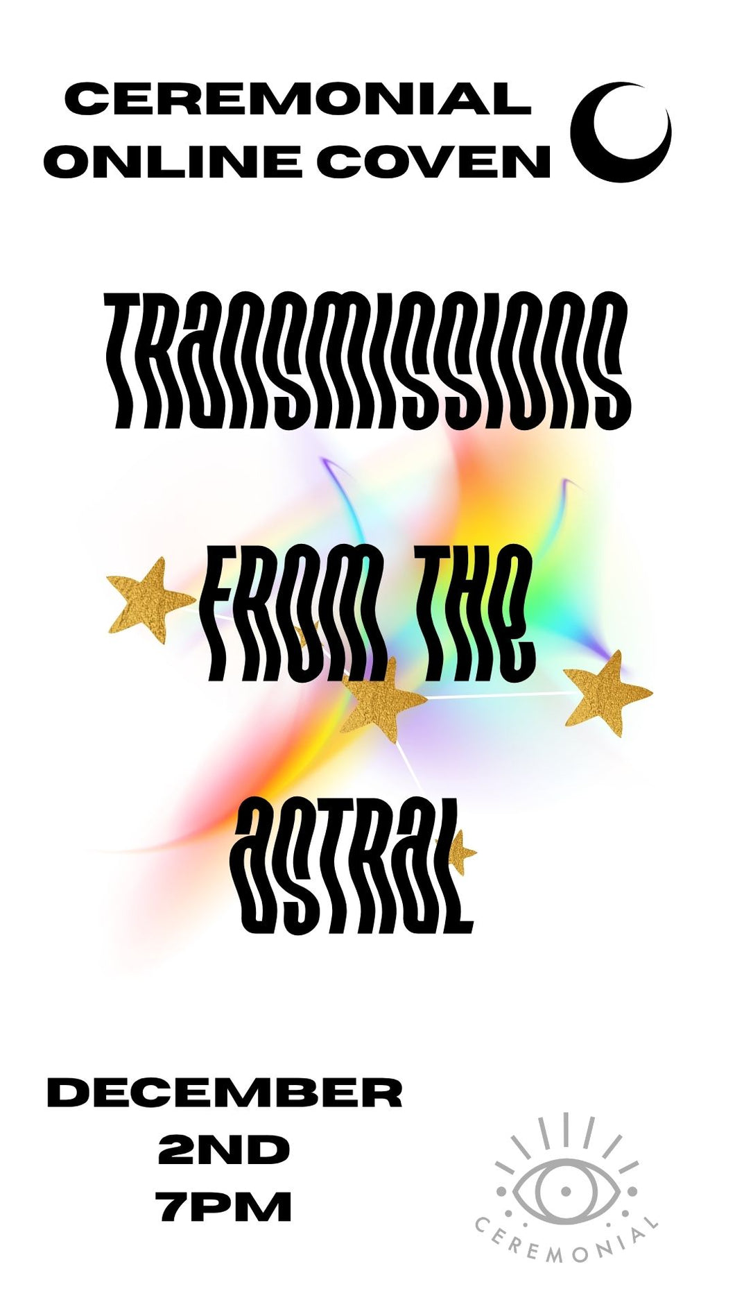 rainbows and gold stars for transmissions from the astral with leslie