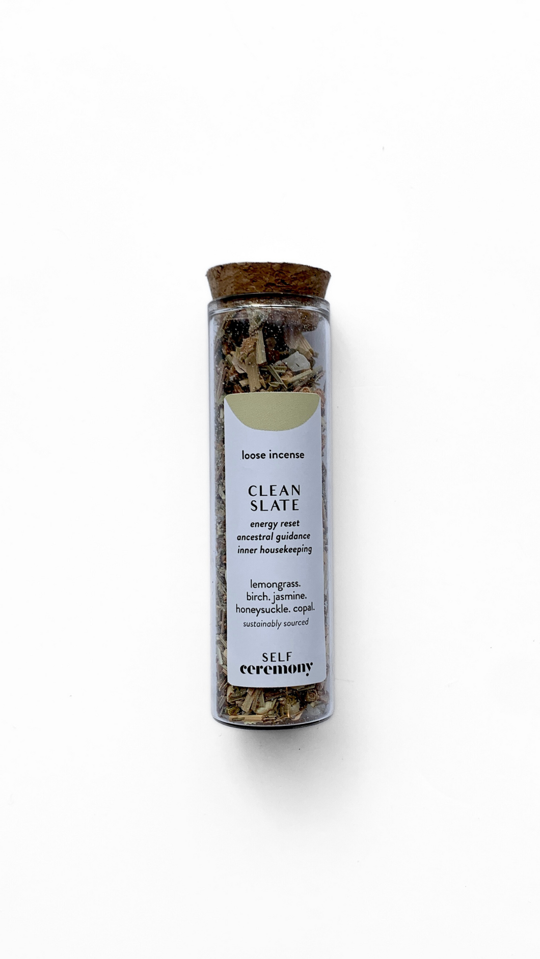 Clean Slate Loose Incense, Birch, Lemongrass, Jasmine, Copal