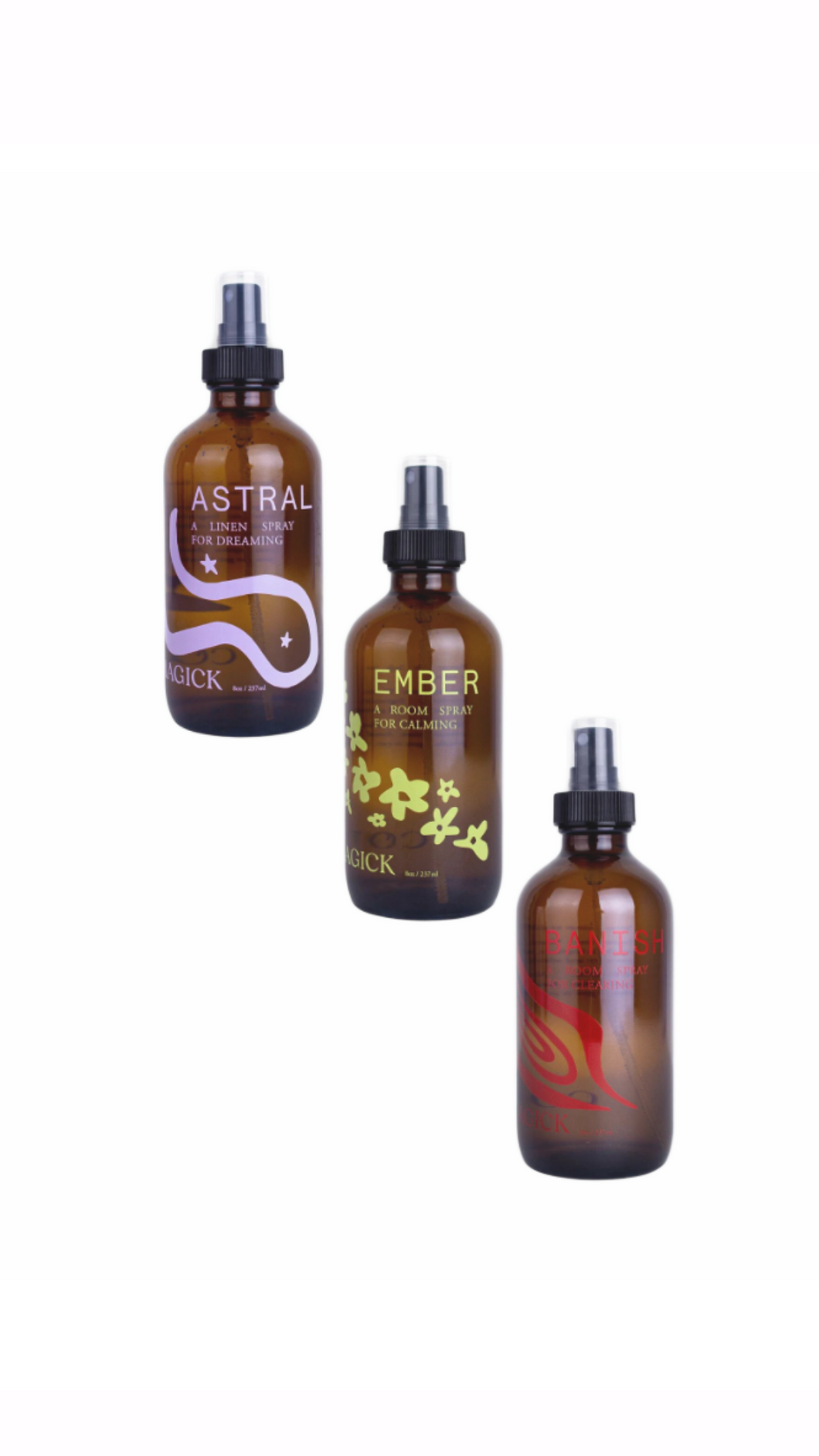 Counter magic room sprays, astral, ember and banish
