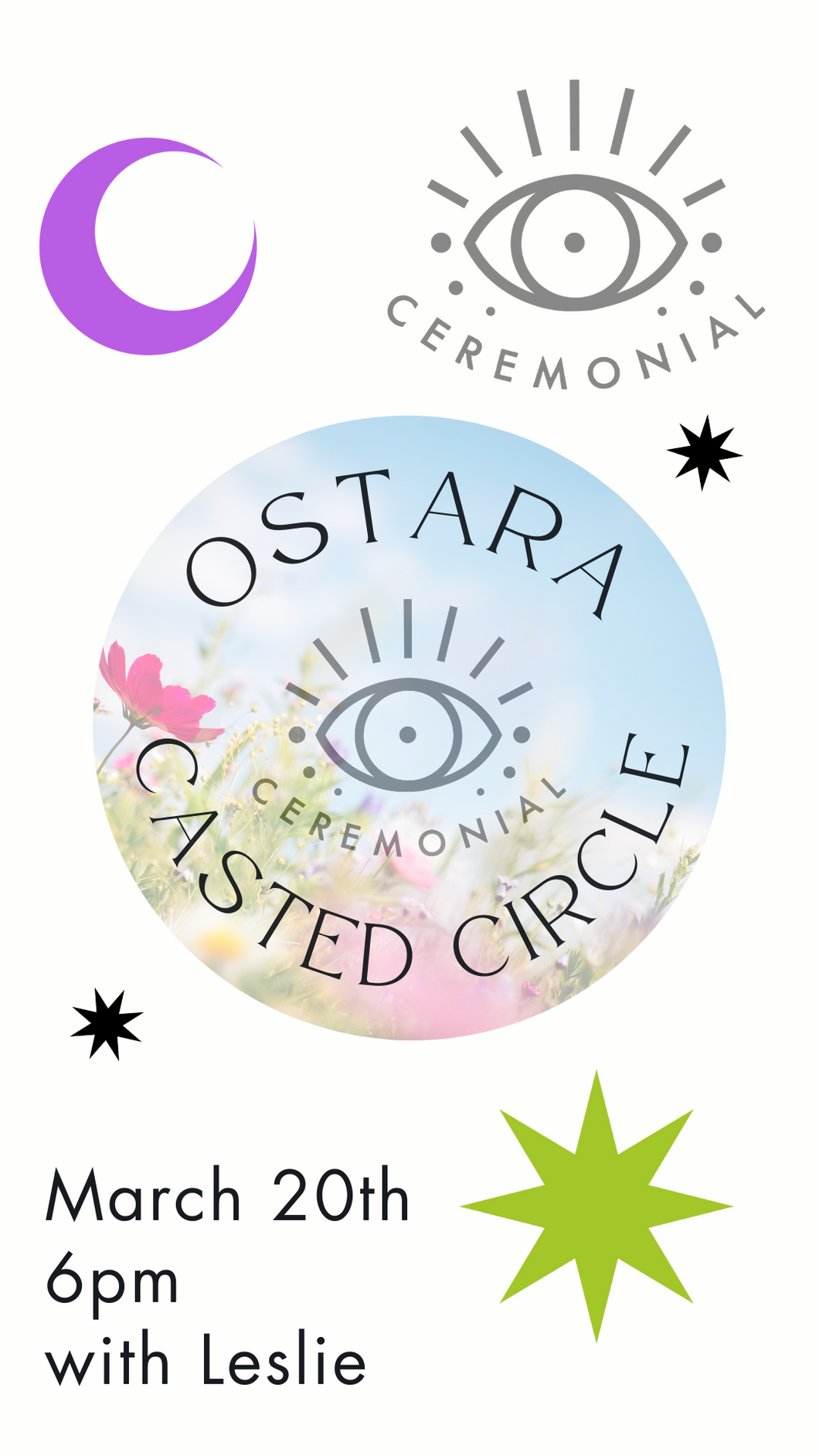 Ostara Casted Circle, with Leslie * Wednesday, March 20th 6pm