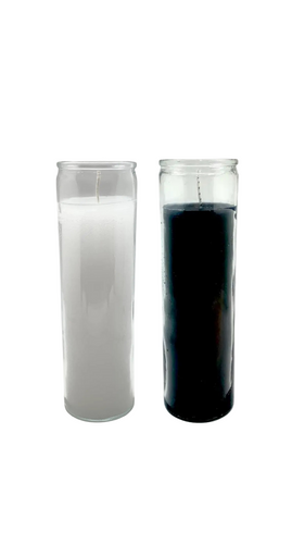 Prayer Candle - White & Black